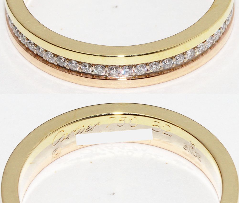 Cartier Cartier Cartier K18YG K18WG K18PG Diamond Louis Cartier Vendome Ring Metal Ring B40529 in Great Condition Size ONE SIZE - 5 Thumbnail
