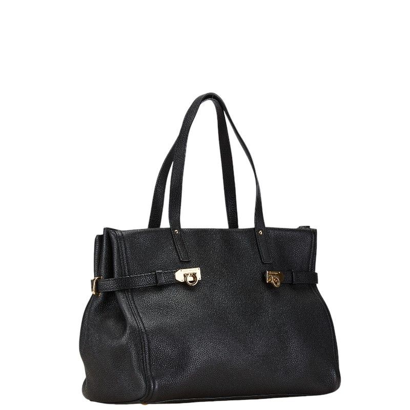Salvatore Ferragamo Salvatore Ferragamo Salvatore Ferragamo Leather Gancini Tote Bag GU-21F074 Leather Tote Bag GU-21F074 in Very Good Condition Size ONE SIZE - 2 Thumbnail