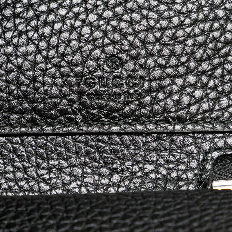 Gucci Gucci Gucci Leather L-Zip Long Wallet 574745 Black Silver Leather Long Wallet 574745 in Great Condition Size ONE SIZE - 10 Thumbnail
