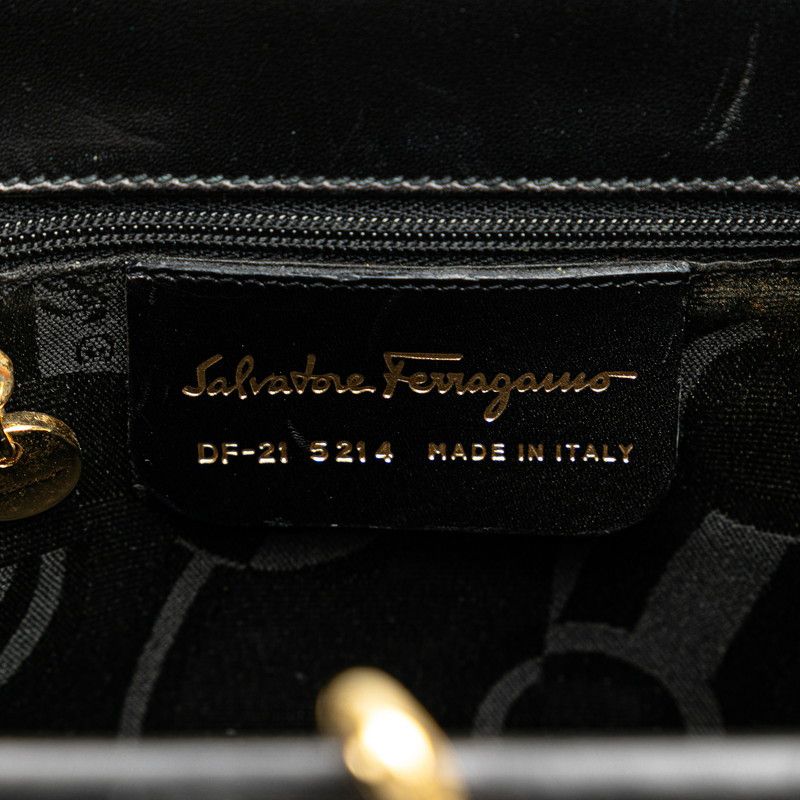 Salvatore Ferragamo Salvatore Ferragamo Salvatore Ferragamo Vara Ribbon Leather 2WAY Handbag Leather Handbag in Very Good Condition Size ONE SIZE - 8 Thumbnail
