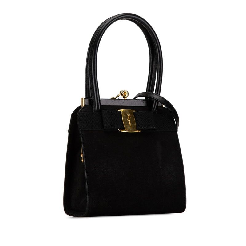 Salvatore Ferragamo Salvatore Ferragamo Salvatore Ferragamo Vara Ribbon Leather 2WAY Handbag Leather Handbag in Very Good Condition Size ONE SIZE - 3 Thumbnail