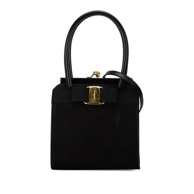 Salvatore Ferragamo Salvatore Ferragamo Salvatore Ferragamo Vara Ribbon Leather 2WAY Handbag Leather Handbag in Very Good Condition Size ONE SIZE - 2 Thumbnail
