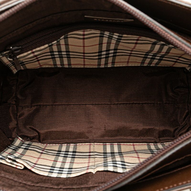 Burberry Burberry Burberry Nova Check Leather Handbag Leather Handbag in Very Good Condition Size ONE SIZE - 5 Thumbnail