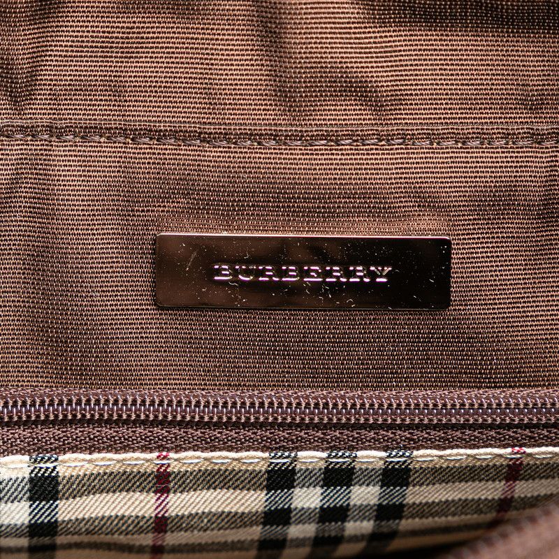 Burberry Burberry Burberry Nova Check Leather Handbag Leather Handbag in Very Good Condition Size ONE SIZE - 7 Thumbnail