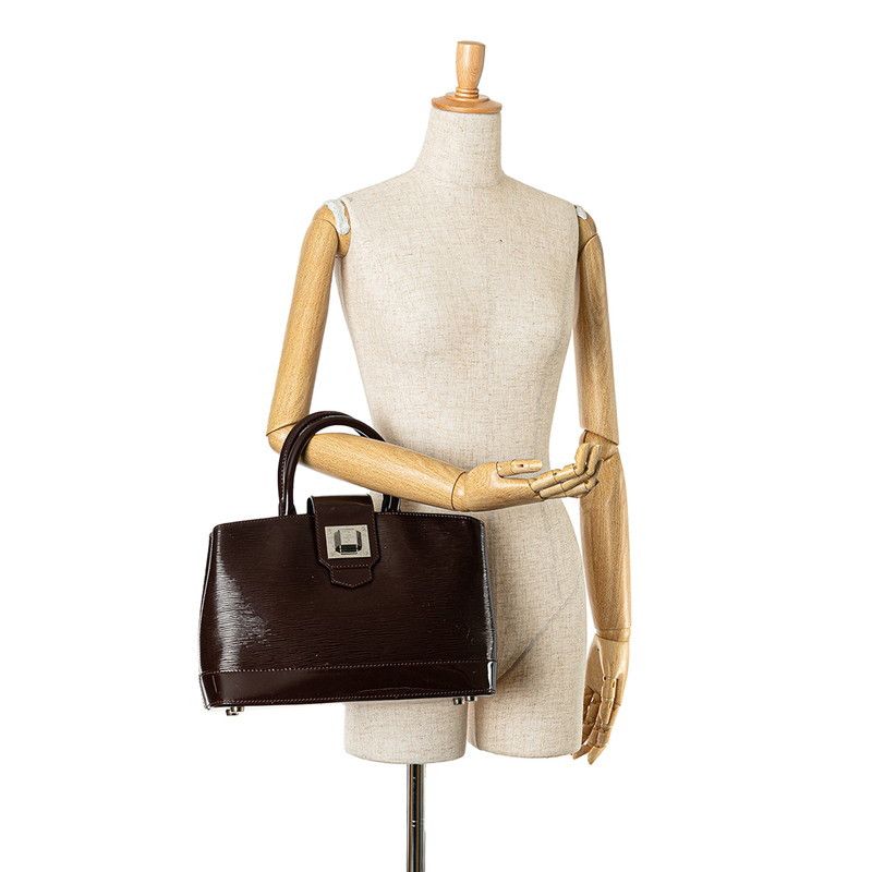 Louis Vuitton Louis Vuitton Louis Vuitton Epi Electric Mirabeau GM Patent Leather Handbag Tote M40454 Leather Tote Bag M40454 in Very Good Condition Size ONE SIZE - 9 Thumbnail