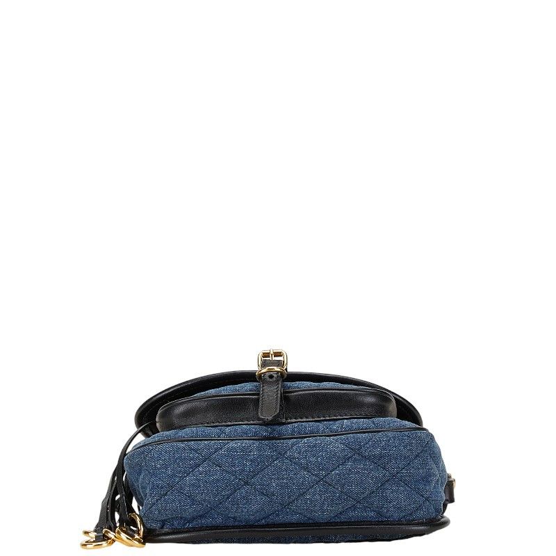 Prada Prada Prada Embroidered Denim Flower Shoulder Bag 1BH059 Denim Shoulder Bag 1BH059 in Very Good Condition Size ONE SIZE - 4 Thumbnail