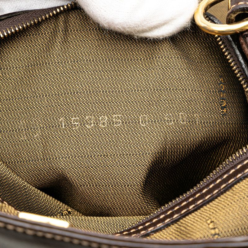 Fendi Fendi Fendi Zucca Canvas Leather Handbag Tote Brown Canvas Tote Bag in Very Good Condition Size ONE SIZE - 9 Thumbnail