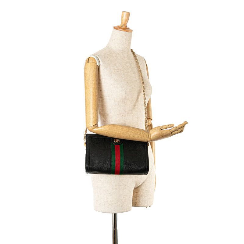 Gucci Gucci Gucci Ophidia Leather Chain Shoulder Bag 503877 Leather Crossbody Bag 503877 in Very Good Condition Size ONE SIZE - 9 Thumbnail