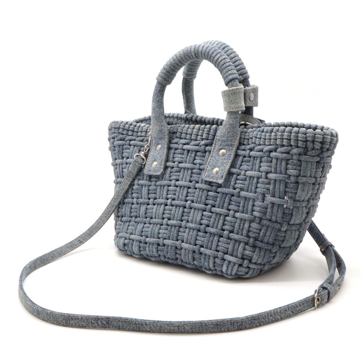 Balenciaga Balenciaga Balenciaga Bistro XS Denim Handbag 671342 Denim Handbag 671342 in Very Good Condition Size ONE SIZE - 2 Thumbnail