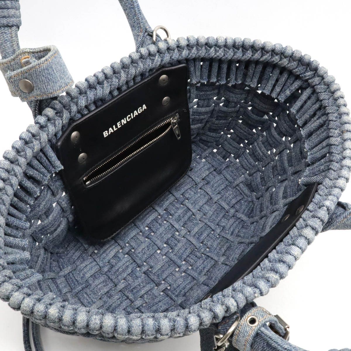 Balenciaga Balenciaga Balenciaga Bistro XS Denim Handbag 671342 Denim Handbag 671342 in Very Good Condition Size ONE SIZE - 6 Thumbnail