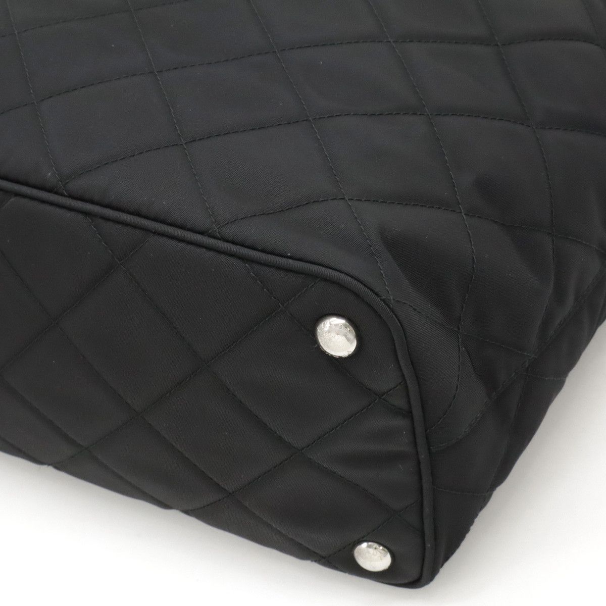 Prada Prada Prada Nylon/Leather Tote Bag 1BG017 Canvas Tote Bag 1BG017 in Very Good Condition Size ONE SIZE - 3 Thumbnail