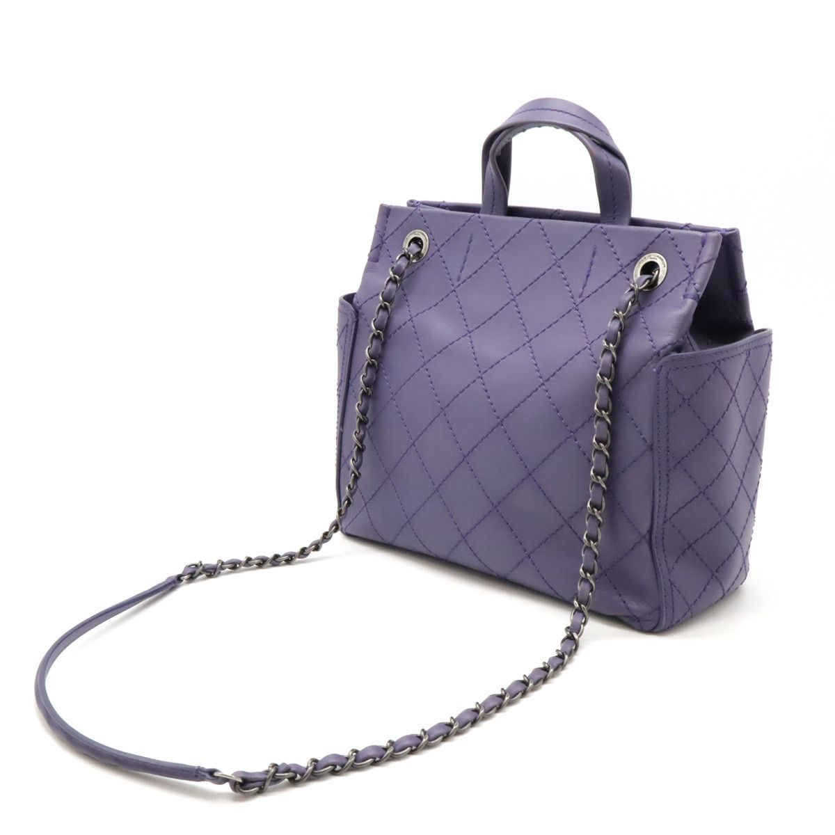 Chanel Chanel Chanel Wild Stitch Leather Tote Bag A94231 Leather Tote Bag A94231 in Very Good Condition Size ONE SIZE - 2 Thumbnail
