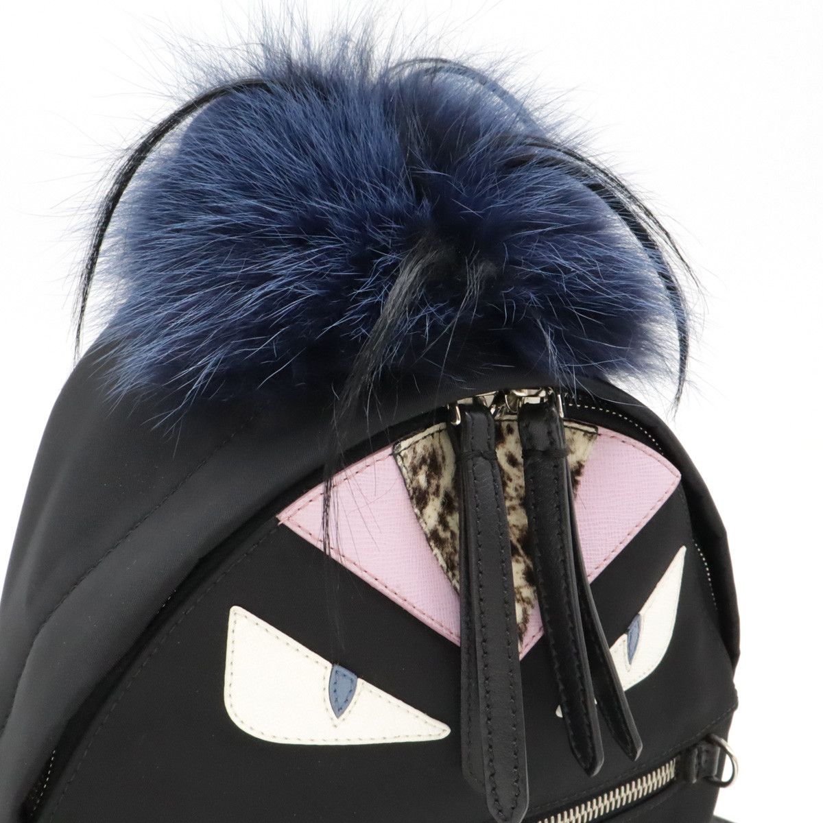 Fendi Fendi Fendi Nylon/Leather/Fur Bag Bugs Monster Mini Backpack 8BZ038 Canvas Backpack 8BZ038 in Pristine Condition Size ONE SIZE - 7 Thumbnail
