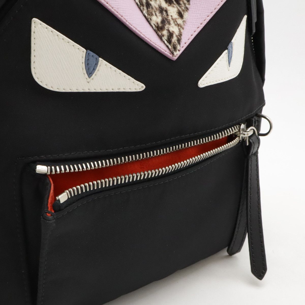 Fendi Fendi Fendi Nylon/Leather/Fur Bag Bugs Monster Mini Backpack 8BZ038 Canvas Backpack 8BZ038 in Pristine Condition Size ONE SIZE - 8 Thumbnail