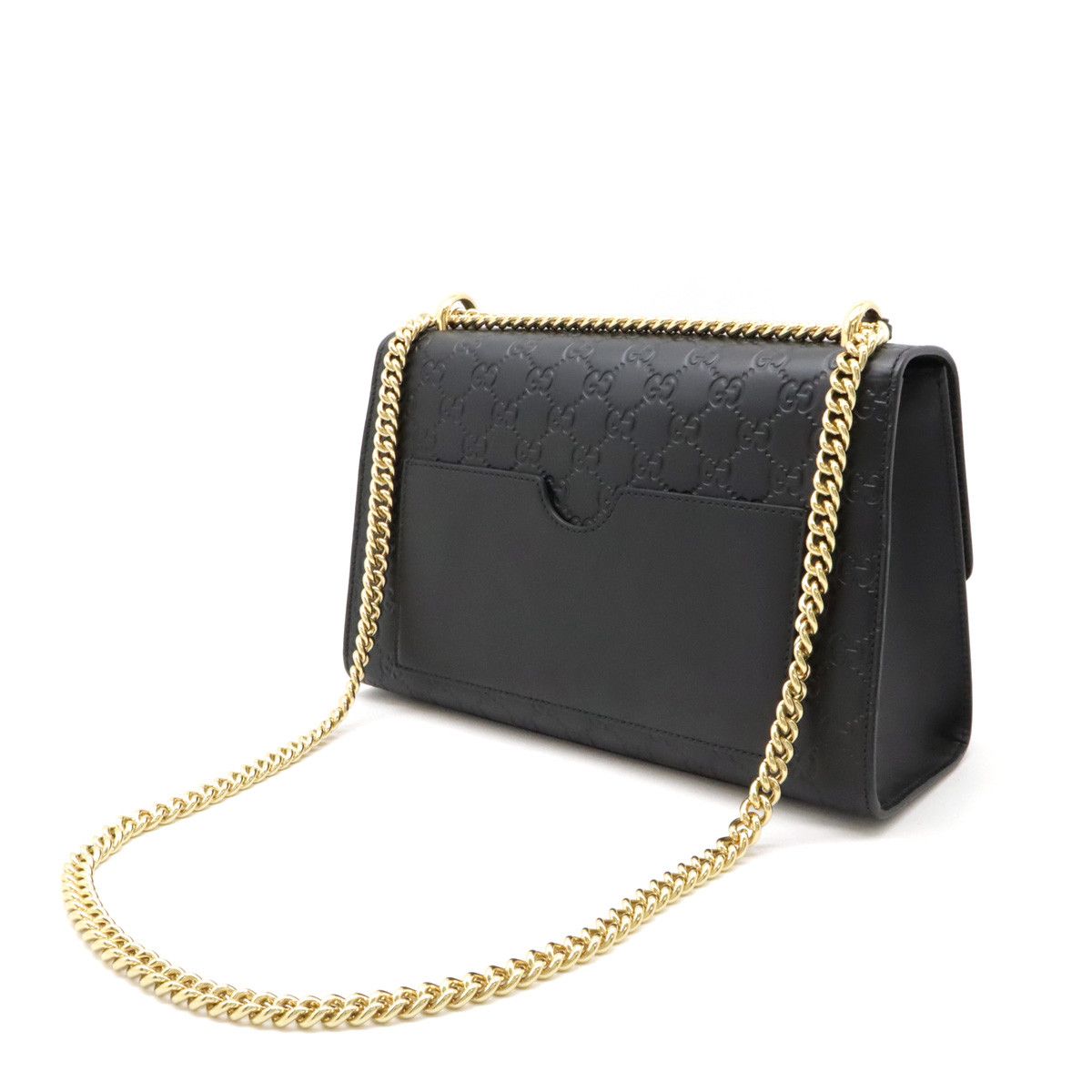 Gucci Gucci Gucci Leather Padlock Shoulder Bag Black Gold Hardware Leather Crossbody Bag 409486 in Great Condition Size ONE SIZE - 2 Thumbnail
