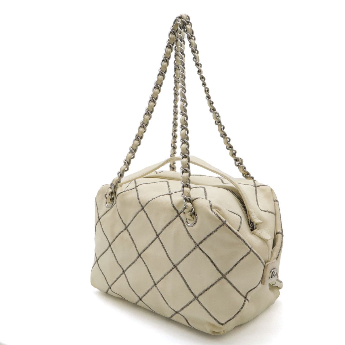 Chanel Chanel Chanel Leather Coco Mark Tote Bag Leather Tote Bag in Very Good Condition Size ONE SIZE - 2 Thumbnail