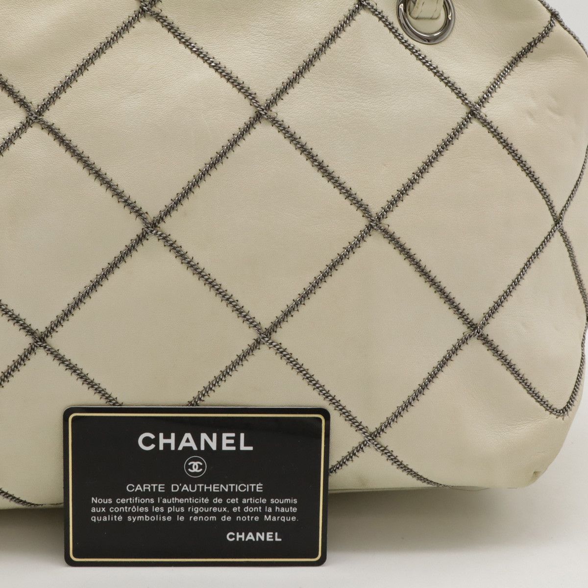 Chanel Chanel Chanel Leather Coco Mark Tote Bag Leather Tote Bag in Very Good Condition Size ONE SIZE - 9 Thumbnail