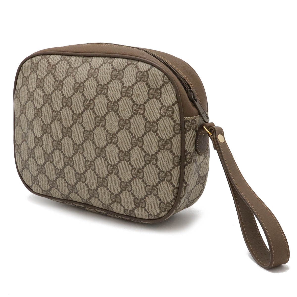 Gucci Gucci Gucci GG Plus PVC Leather Clutch Bag Canvas Clutch Bag in Great Condition Size ONE SIZE - 2 Thumbnail