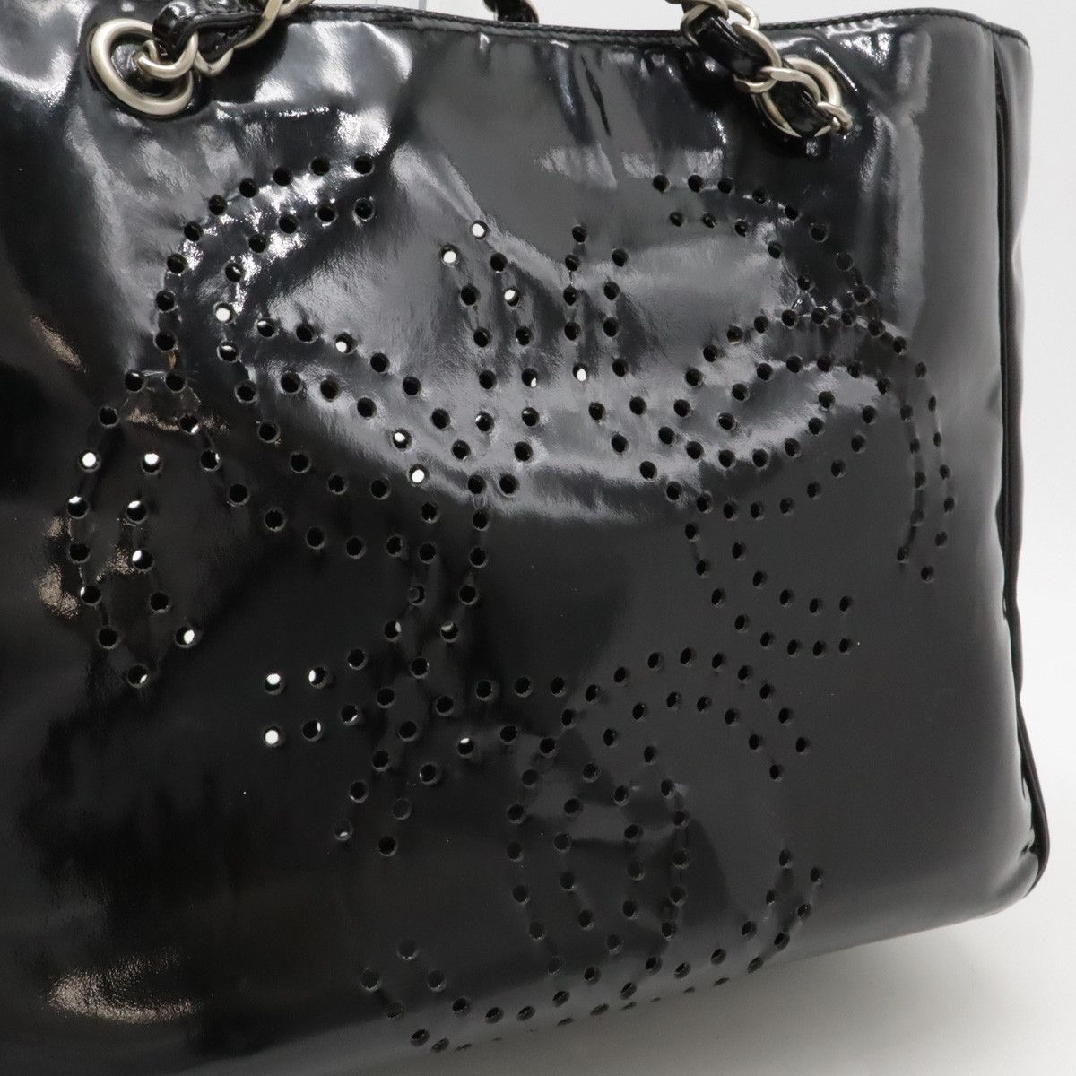 Chanel Chanel Chanel Triple Coco Mark Punching Tote Bag A16275 Leather Tote Bag A16275 in Very Good Condition Size ONE SIZE - 6 Thumbnail