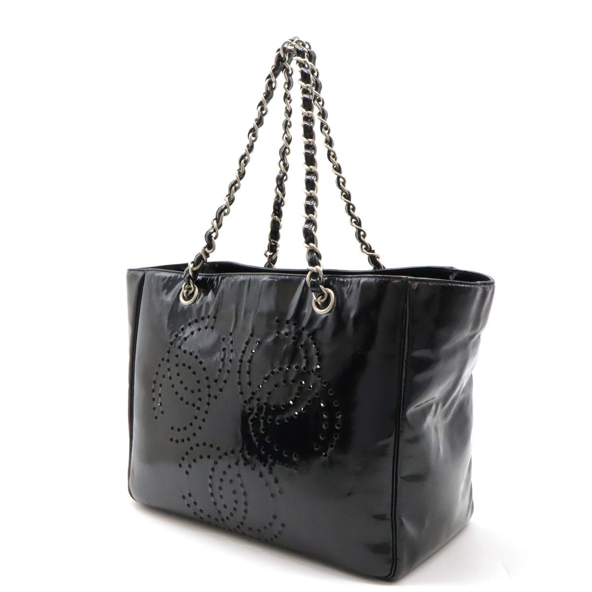 Chanel Chanel Chanel Triple Coco Mark Punching Tote Bag A16275 Leather Tote Bag A16275 in Very Good Condition Size ONE SIZE - 2 Thumbnail