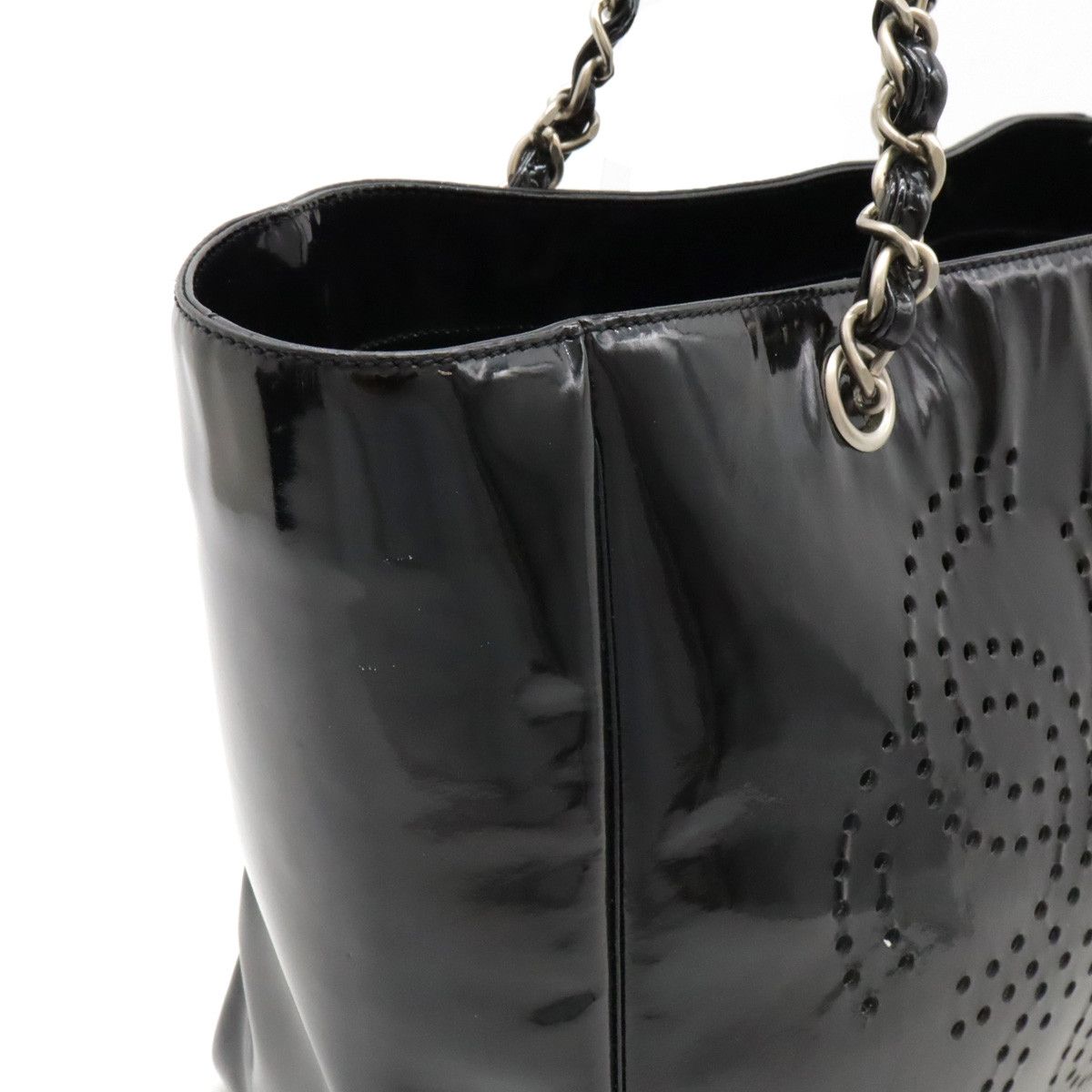 Chanel Chanel Chanel Triple Coco Mark Punching Tote Bag A16275 Leather Tote Bag A16275 in Very Good Condition Size ONE SIZE - 5 Thumbnail