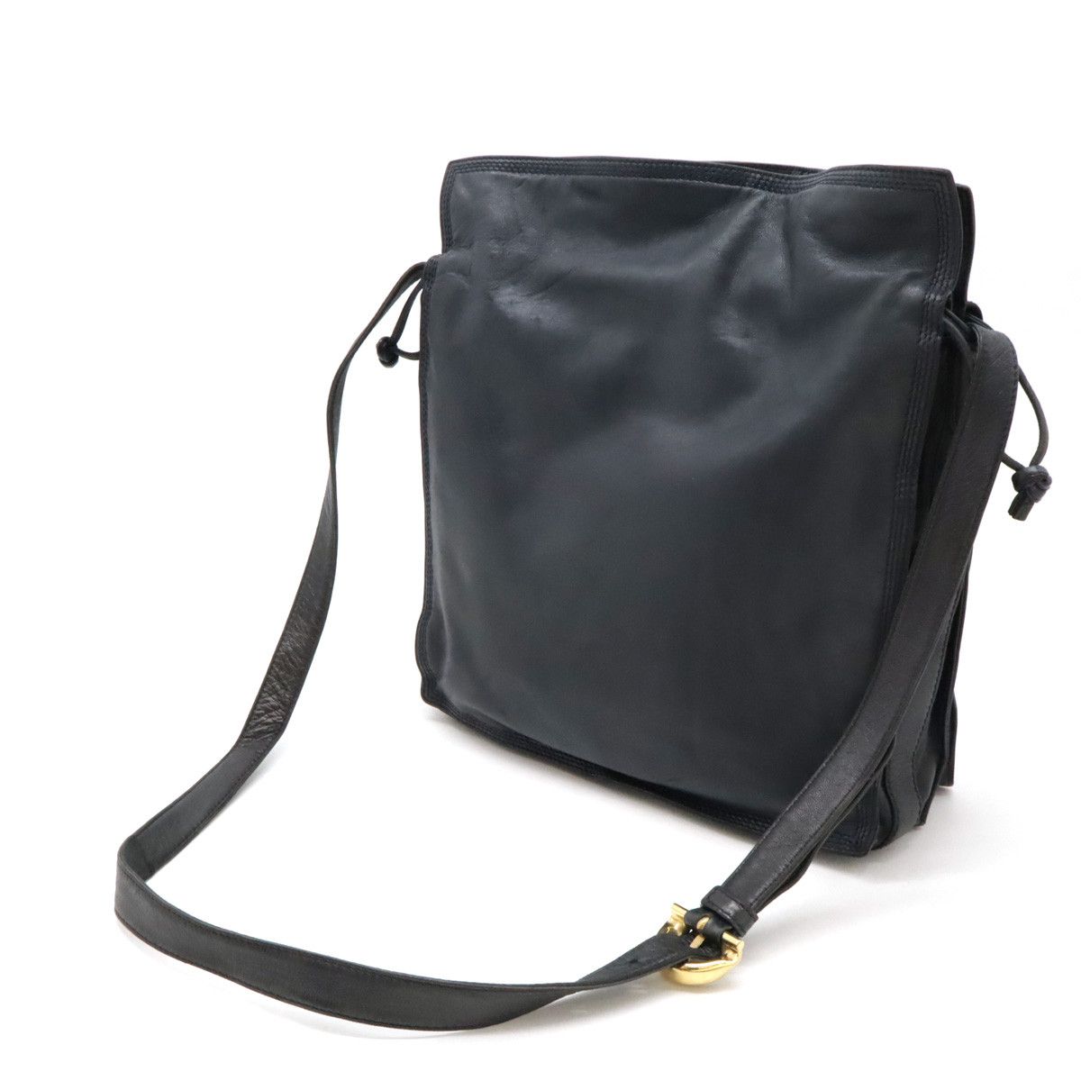 Loewe Loewe Loewe Nappa Leather Flamenco Shoulder Bag Navy Leather Shoulder Bag in Very Good Condition Size ONE SIZE - 2 Thumbnail