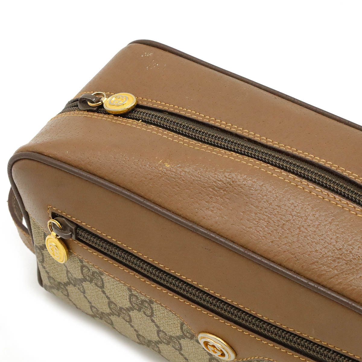 Gucci Gucci Gucci GG Supreme PVC Leather Clutch Bag 0141226087 Canvas Clutch Bag 0141226087 in Good Condition Size ONE SIZE - 6 Thumbnail