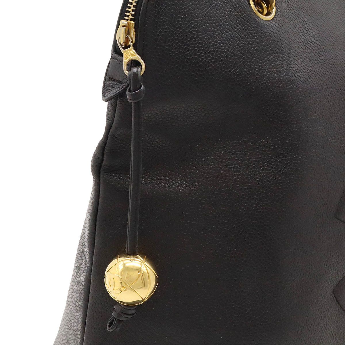 Chanel Chanel Chanel Caviar Skin Coco Mark Tote Bag Leather Tote Bag in Very Good Condition Size ONE SIZE - 4 Thumbnail