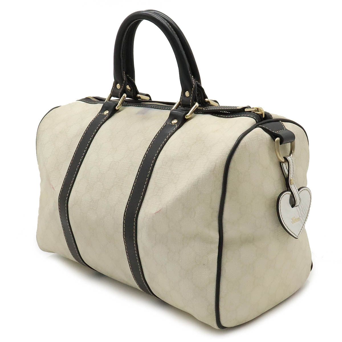 Gucci Gucci Gucci GG Supreme Mini Boston Handbag PVC/Patent Leather 193603 Canvas Handbag 193603 in Good Condition Size ONE SIZE - 2 Thumbnail
