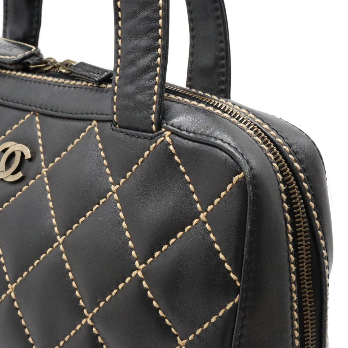 Chanel Chanel Chanel Wild Stitch Leather Tote Bag A14693 Leather Tote Bag A14693 in Very Good Condition Size ONE SIZE - 7 Thumbnail