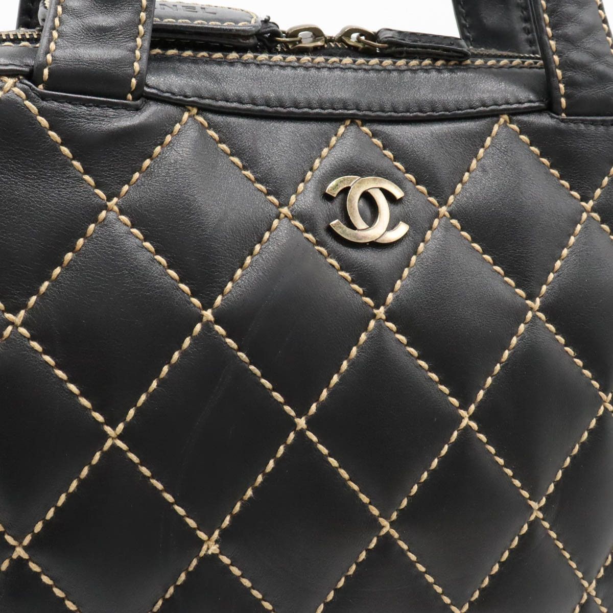 Chanel Chanel Chanel Wild Stitch Leather Tote Bag A14693 Leather Tote Bag A14693 in Very Good Condition Size ONE SIZE - 9 Thumbnail