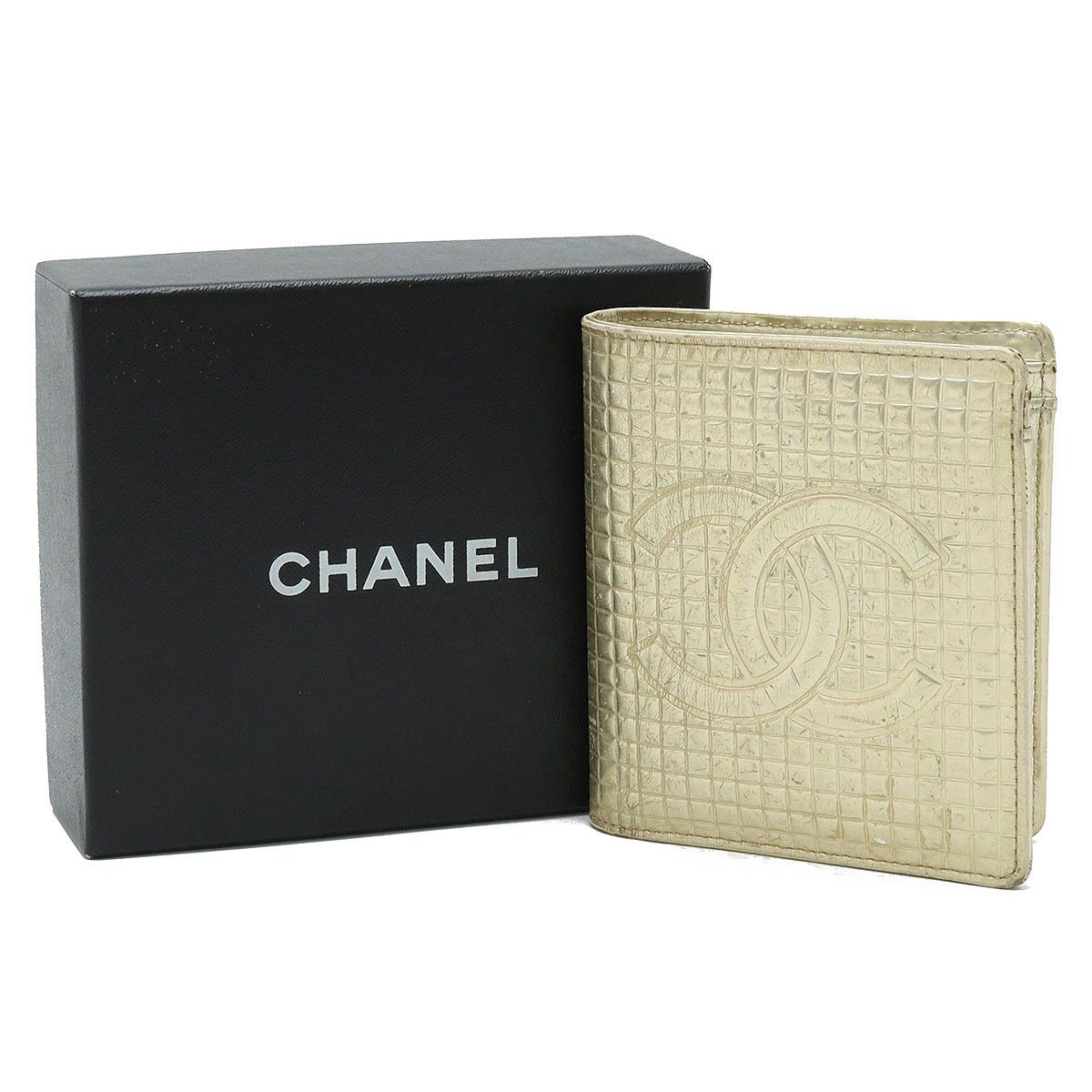 Chanel Chanel Chanel Metallic Leather Micro Chocolate Bar Wallet Leather Short Wallet Size ONE SIZE - 8 Thumbnail