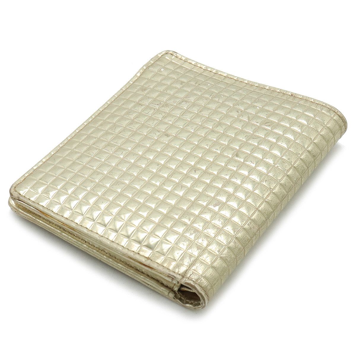 Chanel Chanel Chanel Metallic Leather Micro Chocolate Bar Wallet Leather Short Wallet Size ONE SIZE - 2 Thumbnail