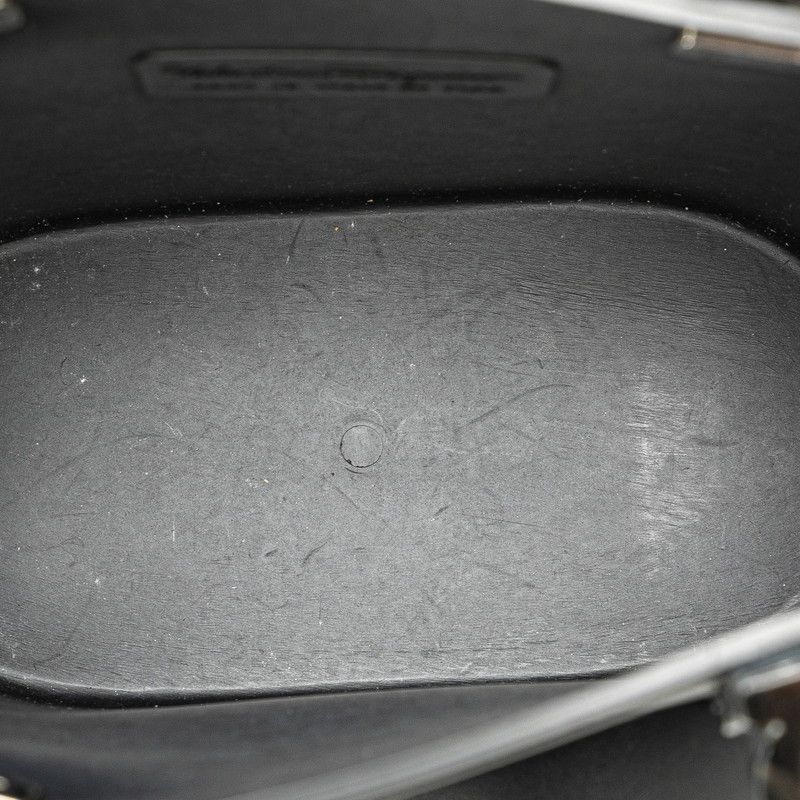 Salvatore Ferragamo Salvatore Ferragamo Salvatore Ferragamo Gancini Bucket Handbag Black Rubber Leather Plastic Handbag in Great Condition Size ONE SIZE - 6 Thumbnail