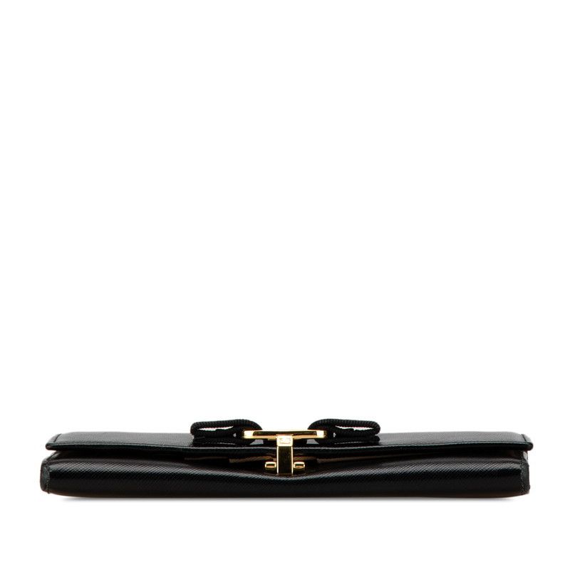 Salvatore Ferragamo Salvatore Ferragamo Salvatore Ferragamo Vara Leather Long Wallet Leather Long Wallet in Very Good Condition Size ONE SIZE - 4 Thumbnail