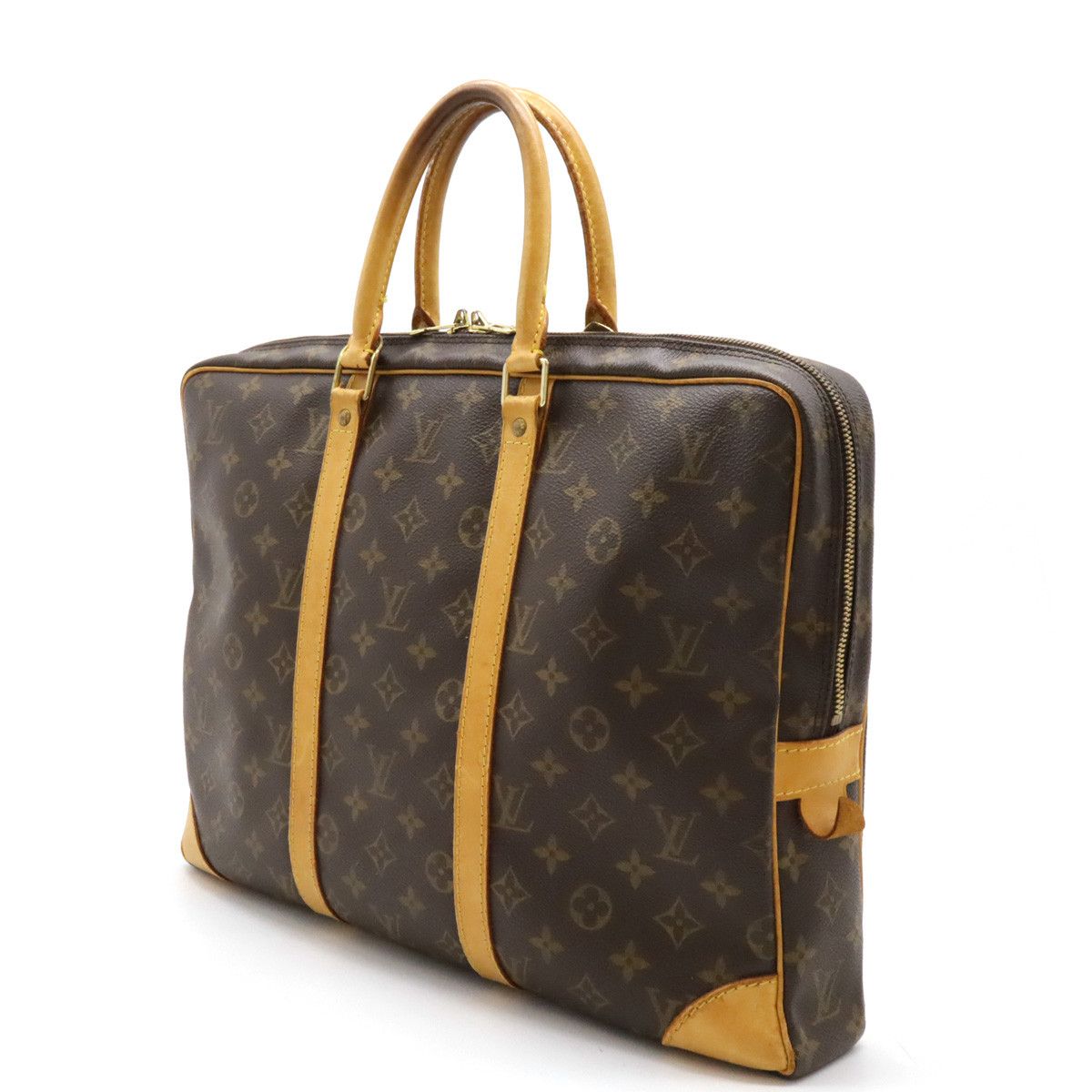 Louis Vuitton Louis Vuitton Louis Vuitton Monogram Porte-Documents Voyage Briefcase M53361 Canvas Business Bag M53361 in Very Good Condition Size ONE SIZE - 2 Thumbnail