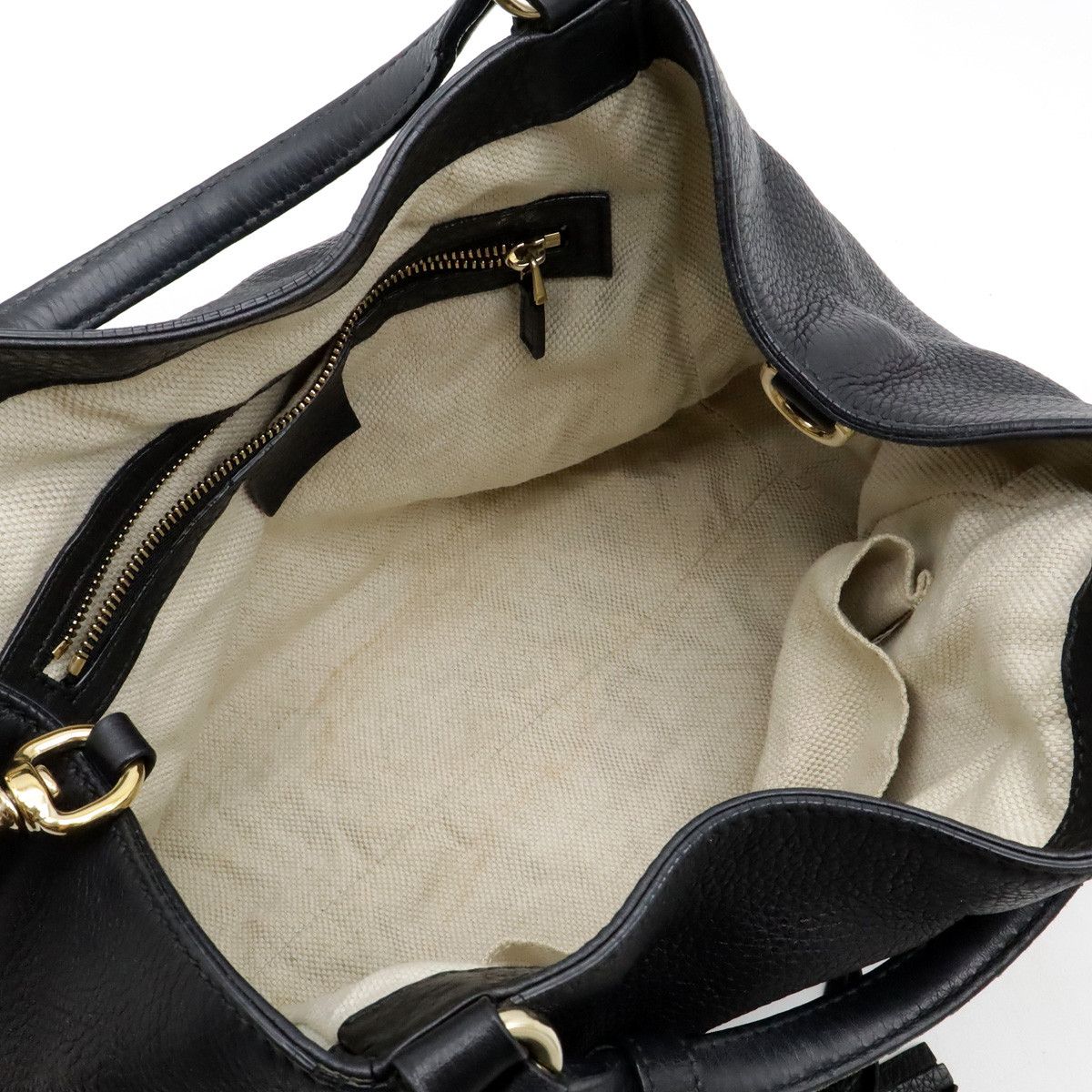 Gucci Gucci Gucci Leather Soho Interlocking G Handbag 2WAY Leather Handbag 336751 in Very Good Condition Size ONE SIZE - 5 Thumbnail