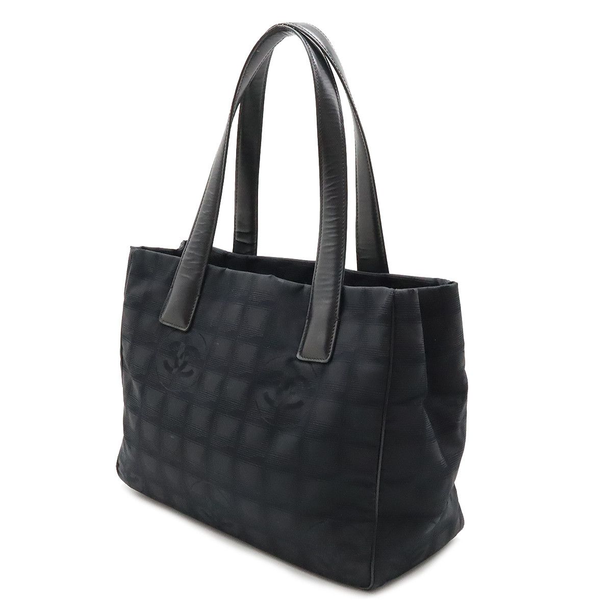 Chanel Chanel Chanel New Travel Line Nylon Leather Tote PM A20457 Canvas Tote Bag A20457 in Good Condition Size ONE SIZE - 2 Thumbnail