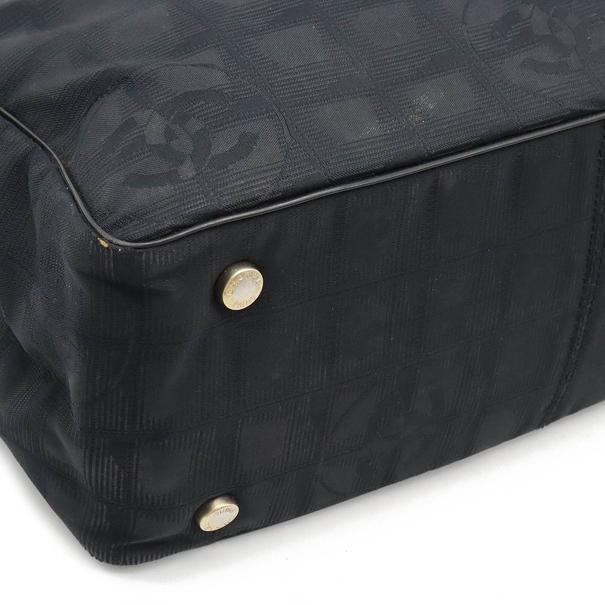 Chanel Chanel Chanel New Travel Line Nylon Leather Tote PM A20457 Canvas Tote Bag A20457 in Good Condition Size ONE SIZE - 3 Thumbnail