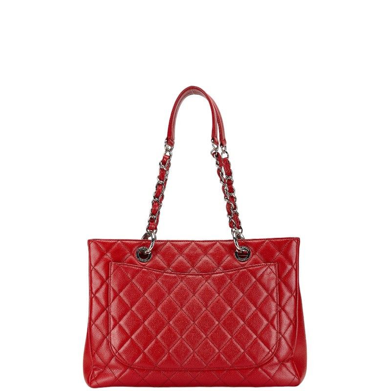 Chanel Chanel Chanel Caviar Skin Matelasse Coco Mark Chain Tote Bag Leather Tote Bag in Very Good Condition Size ONE SIZE - 3 Thumbnail