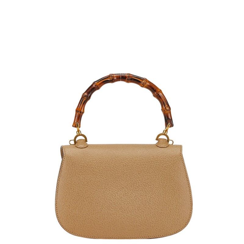 Gucci Gucci Gucci Bamboo Leather 2WAY Handbag Shoulder Bag Leather Handbag 0001014 in Great Condition Size ONE SIZE - 4 Thumbnail