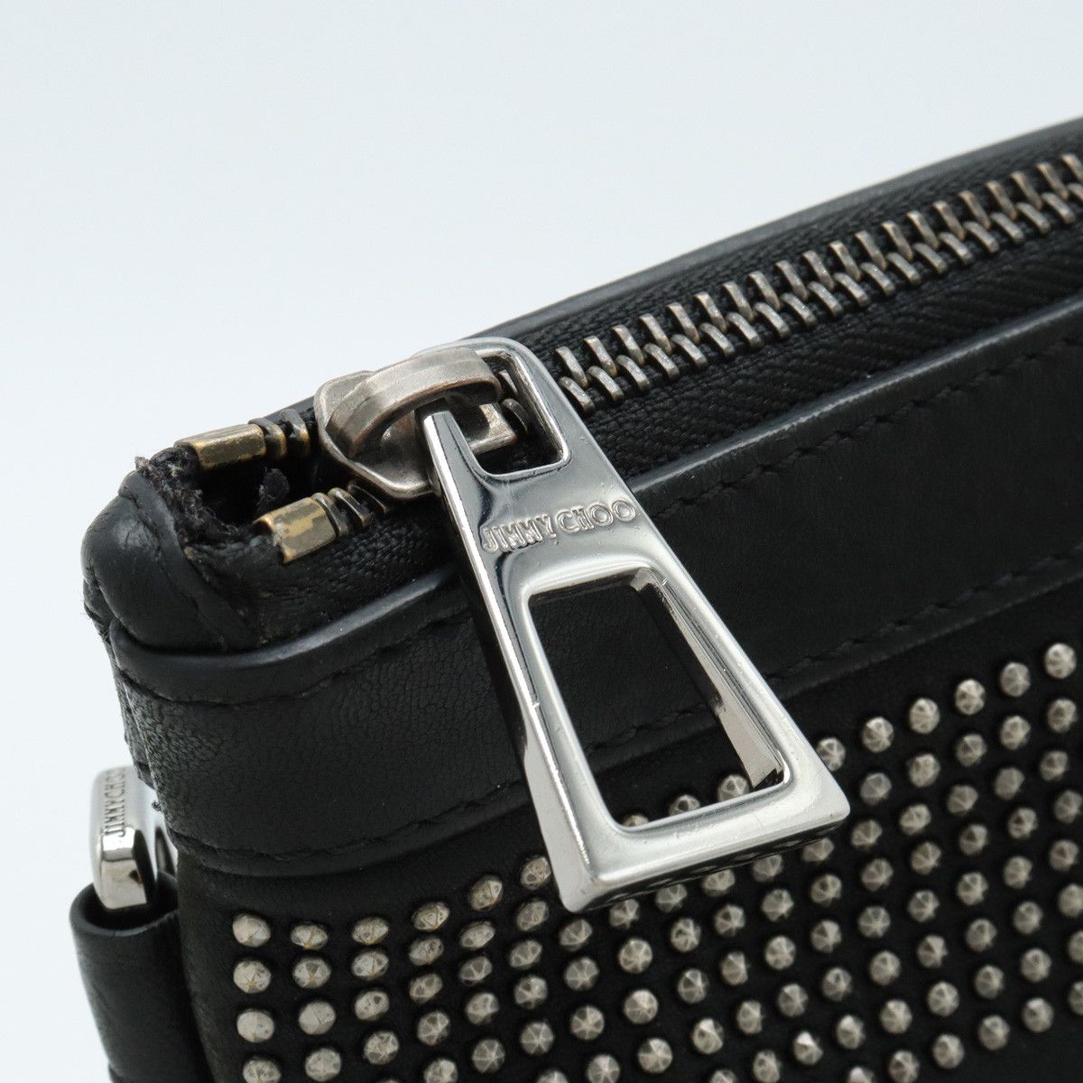 Jimmy Choo Jimmy Choo Jimmy Choo DEREK Leather Clutch Bag Leather Clutch Bag in Very Good Condition Size ONE SIZE - 4 Thumbnail