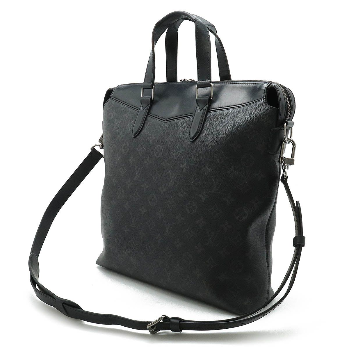 Louis Vuitton Louis Vuitton Louis Vuitton Monogram Eclipse Canvas/Leather Tote Explorer Business Bag Briefcase M40567 Canvas Business Bag M40567 in Good Condition Size ONE SIZE - 2 Thumbnail