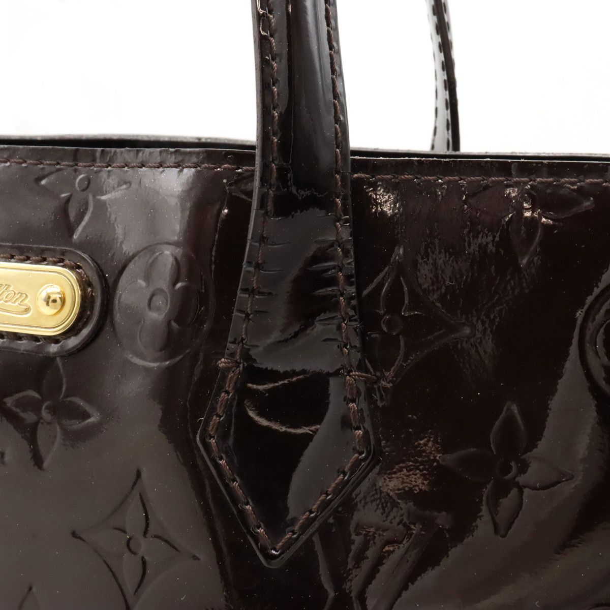 Louis Vuitton Louis Vuitton Louis Vuitton Vernis Wilshire MM Tote Bag M91645 Leather Tote Bag M91645 in Very Good Condition Size ONE SIZE - 7 Thumbnail