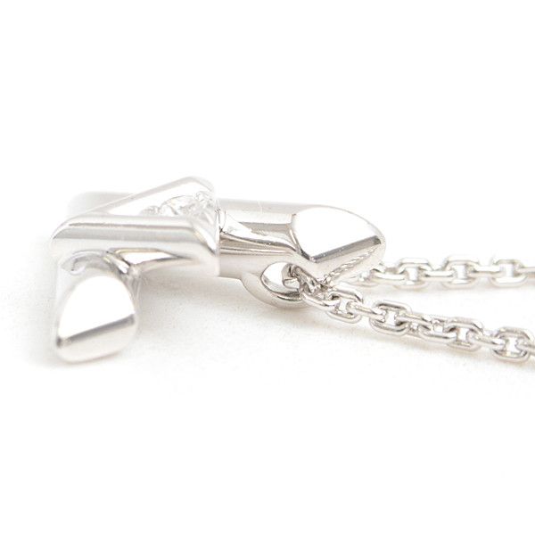 Louis Vuitton Louis Vuitton Louis Vuitton White Gold Necklace Q93806 Metal Necklace 75892 in Great Condition Size ONE SIZE - 3 Thumbnail