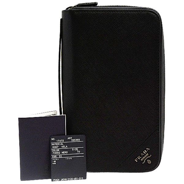 Prada Prada Prada Saffiano Leather Zip-Around Long Wallet 2ML027 Leather Long Wallet 2ML027 in Great Condition Size ONE SIZE - 10 Thumbnail