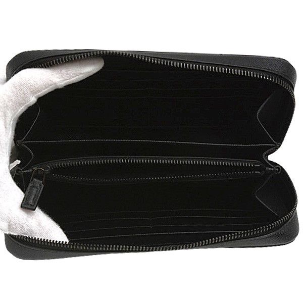 Prada Prada Prada Saffiano Leather Zip-Around Long Wallet 2ML027 Leather Long Wallet 2ML027 in Great Condition Size ONE SIZE - 4 Thumbnail