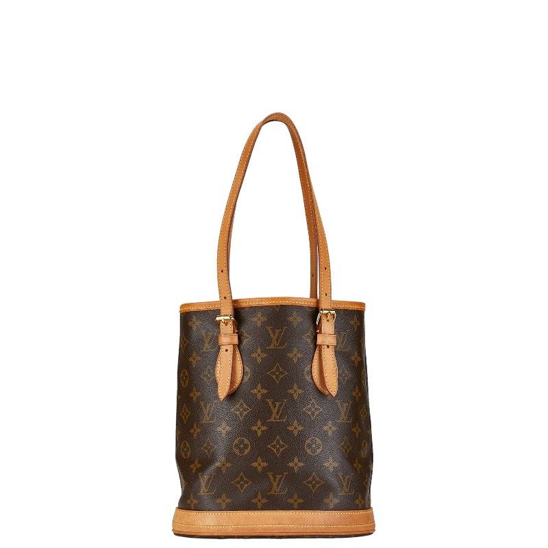 Louis Vuitton Louis Vuitton Louis Vuitton Monogram Petit Bucket PM Tote Bag M42238 Canvas Tote Bag M42238 in Very Good Condition Size ONE SIZE - 3 Thumbnail