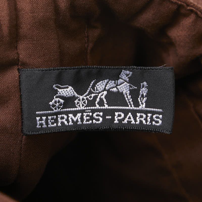 Hermes Hermes Hermes Canvas Leather Amedaba Tote Bag Canvas Tote Bag in Very Good Condition Size ONE SIZE - 7 Thumbnail