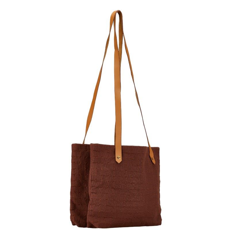 Hermes Hermes Hermes Canvas Leather Amedaba Tote Bag Canvas Tote Bag in Very Good Condition Size ONE SIZE - 2 Thumbnail